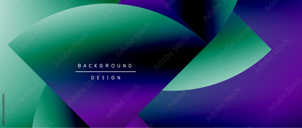 Bright color circle and round element minimal geometric abstract background for posters, covers, banners, brochures, websites