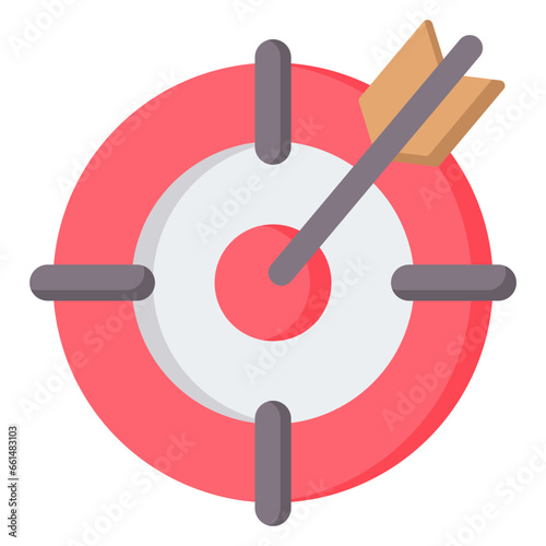 Goals Alignment Flat Icon