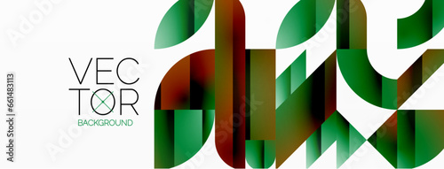 Abstract masterpiece formed by delicate interplay of circles, squares, and triangles. Geometric elements converge in harmonious chaos, evoking sense of modern creativity. Symphony of shapes