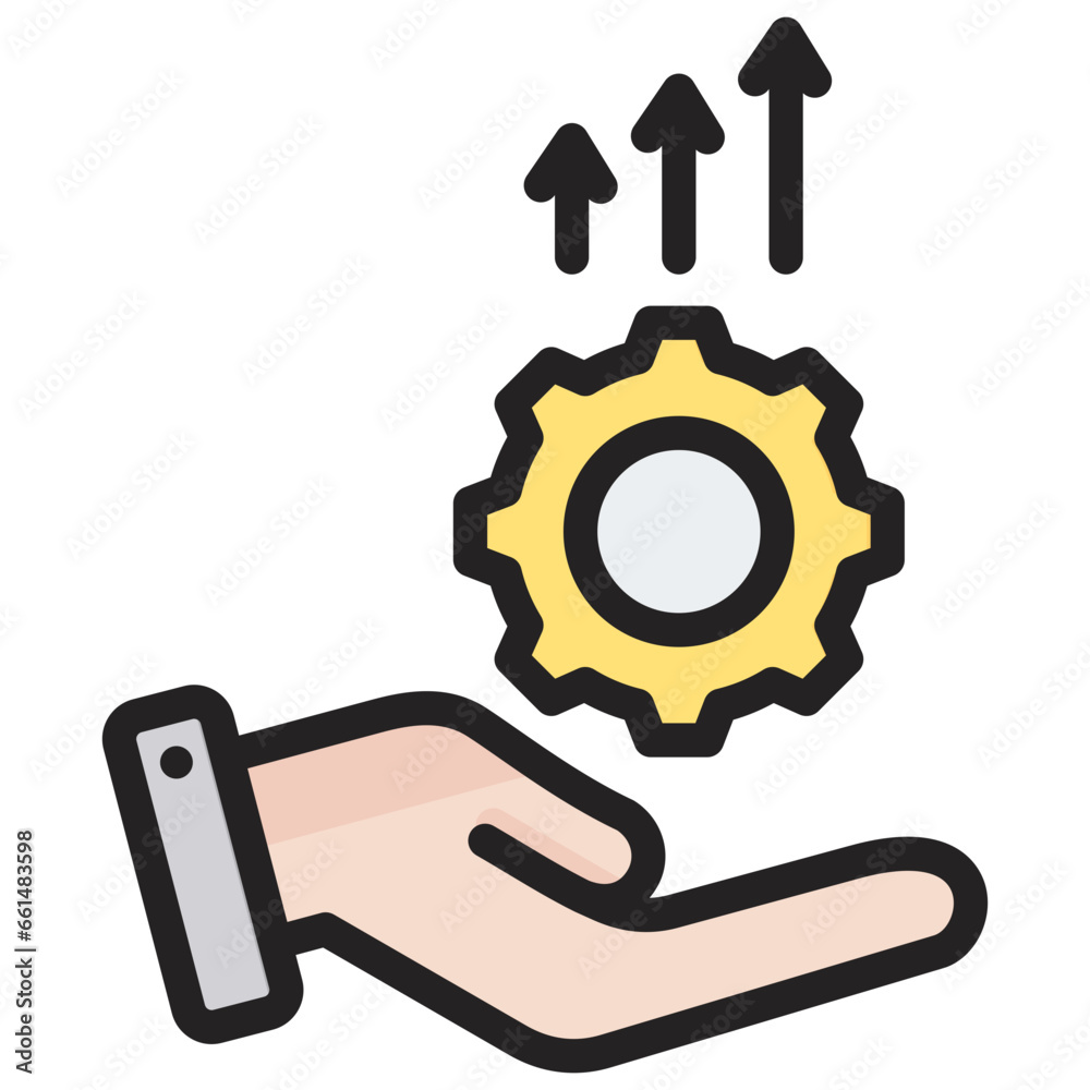 Skill Development Outline Color Icon Skill Development Outline Color Icon