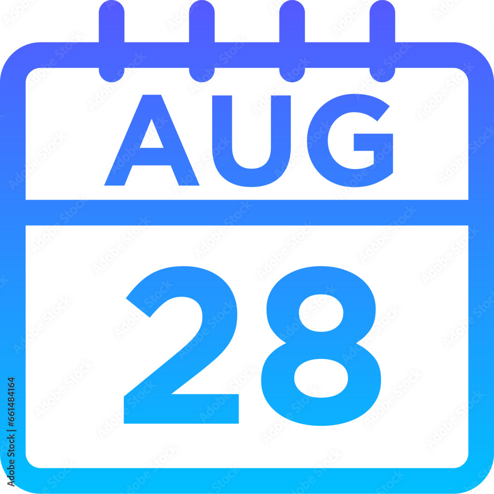 08-August - 28 Line Gradient Icon pictogram symbol visual illustration 08-August - 28 Line Gradient Icon pictogram symbol visual illustration
