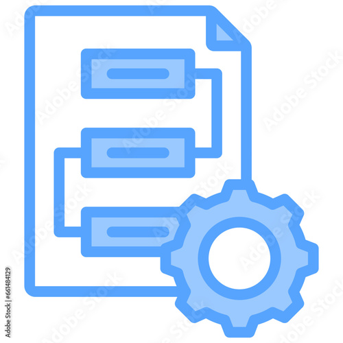 Procedure Management Blue Icon