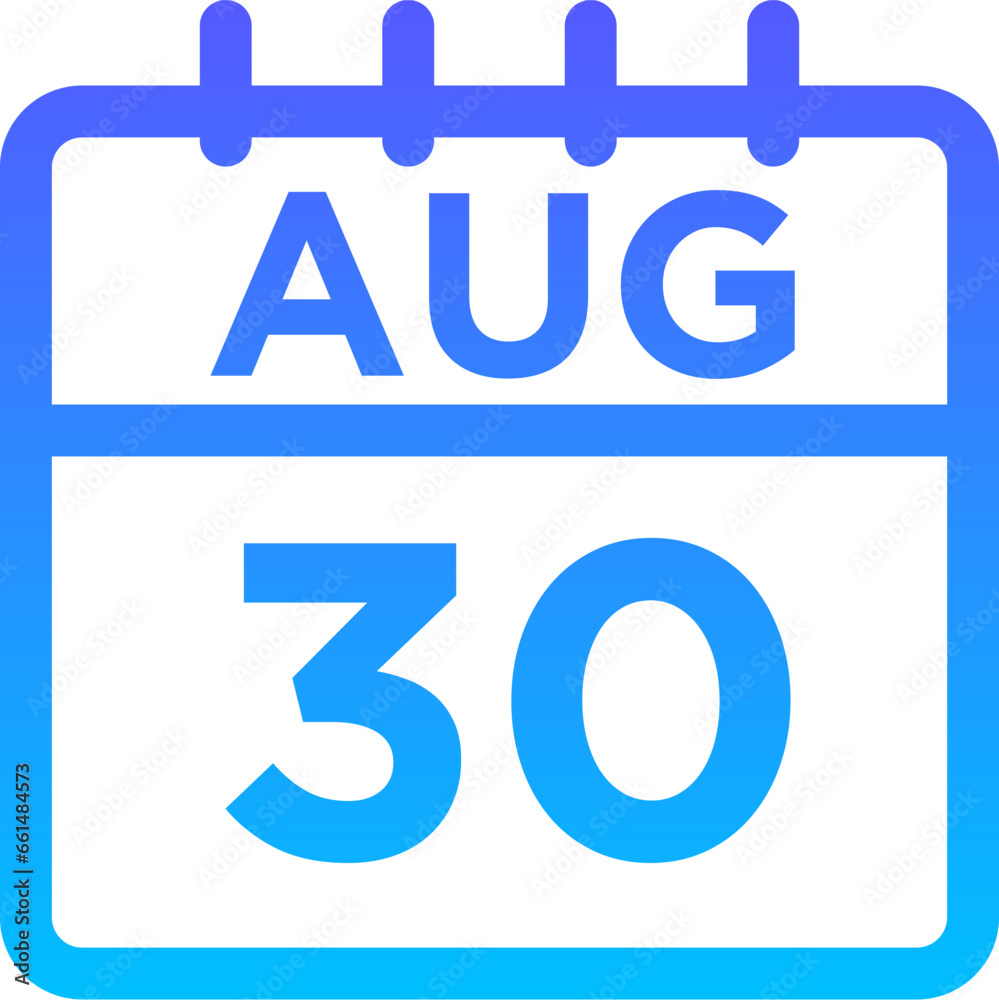 08-August - 30 Line Gradient Icon pictogram symbol visual illustration 08-August - 30 Line Gradient Icon pictogram symbol visual illustration