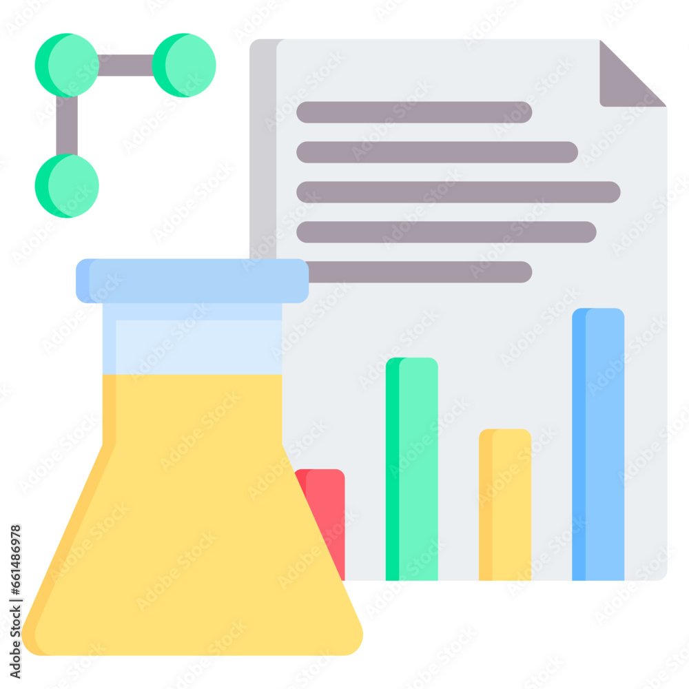 Scientific Journal Flat Icon Scientific Journal Flat Icon