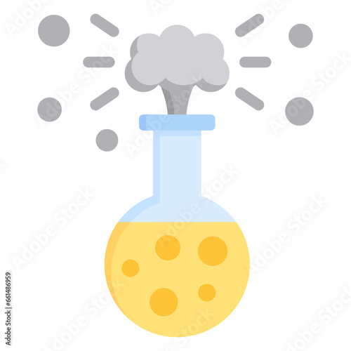 Chemical Reaction Flat Icon