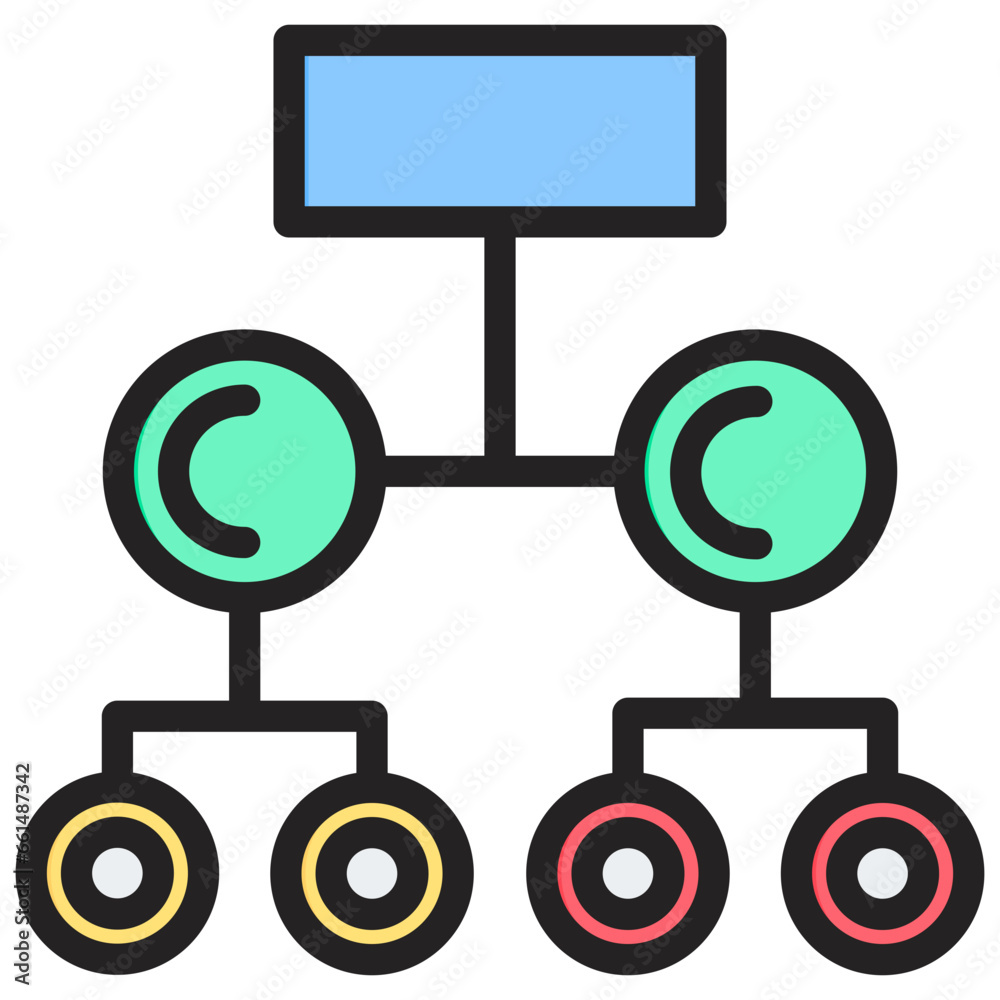 Classification Outline Color Icon Classification Outline Color Icon