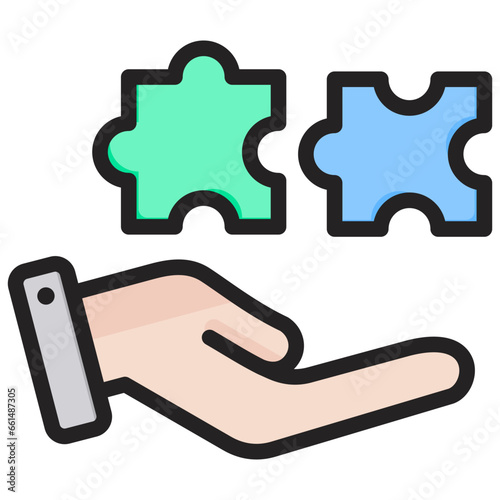 Contributing Outline Color Icon
