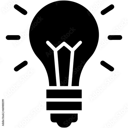 Idea illumination. Bright light bulb concept. Shining light on creativity. Powering innovation. Energy saving. Symbol of inspiration and invention