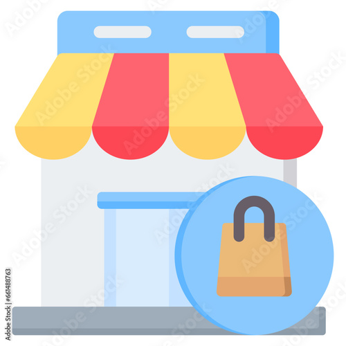Retail Stores Flat Icon