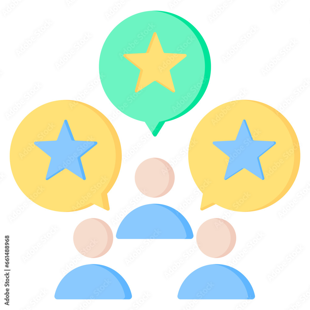 Customer Review Flat Icon