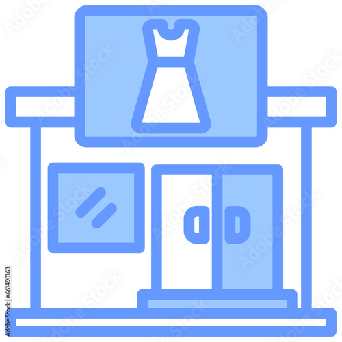 Fashion Boutiques Blue Icon