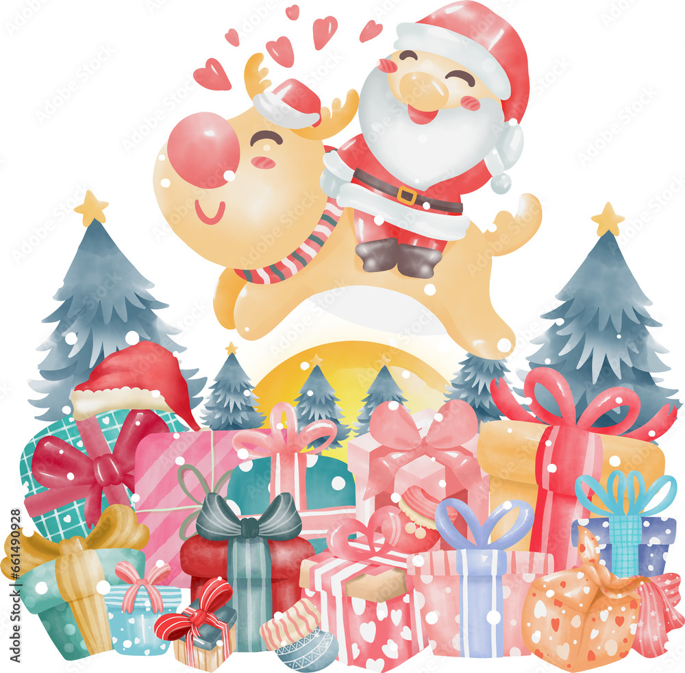 Merry christmas and happy new year elements Merry christmas and happy new year elements