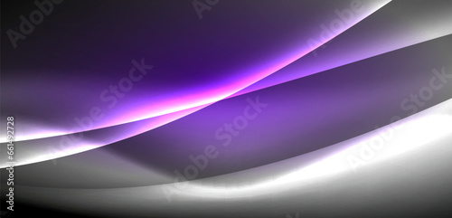 Neon-lit waves surge across background, mesmerizing dance of luminescence and motion. Dynamic backdrop captures essence of energy and modern aesthetics