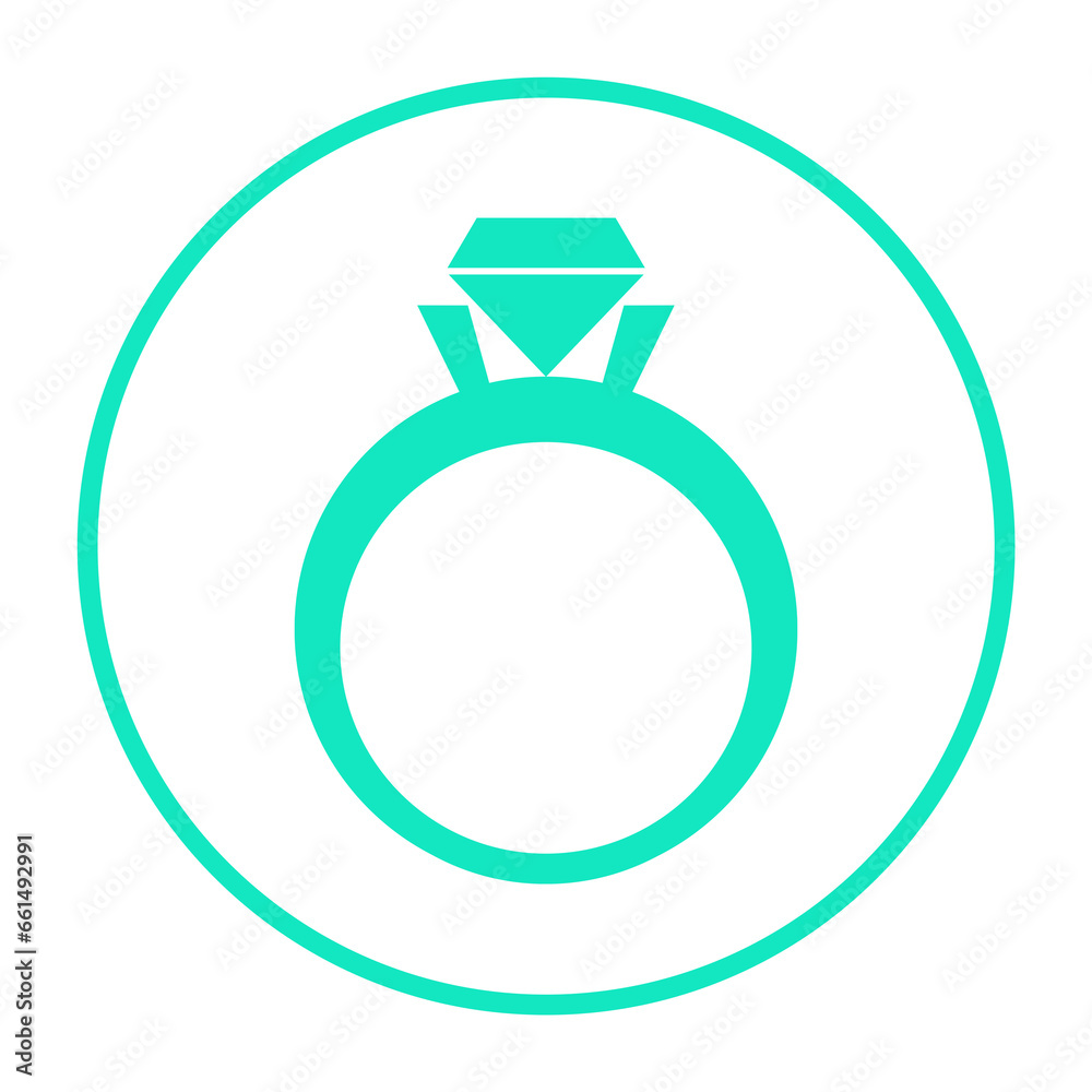 green mint ring circle frame icon green mint ring circle frame icon