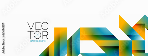 Minimalist elegance - lines, squares, triangles converge on white. Geometry essence showcased in serene harmony. Harmonizing essential shapes on a pristine backdrop