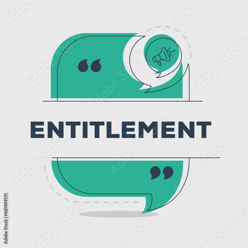 Creative (Entitlement) text written in speech bubble, Vector illustration.