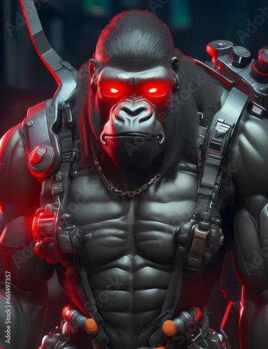 robot cyborg soldier gorilla