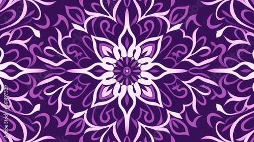 Purple ceramic tiles decorative design, illustration for floor, wall, kitchen interior, textile