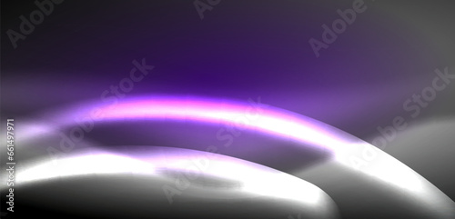 Neon-lit waves surge across background, mesmerizing dance of luminescence and motion. Dynamic backdrop captures essence of energy and modern aesthetics