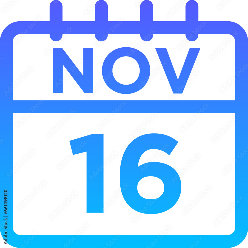 11- November - 16 Line Gradient Icon pictogram symbol visual illustration 11- November - 16 Line Gradient Icon pictogram symbol visual illustration