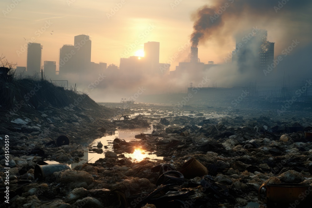 Environmental Ecological Disaster: Startling Images Portraying the Consequences of Pollution, Waste Accumulation, Smog, and Eco-Anxiety
