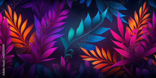 Tropical flowers with copy space background