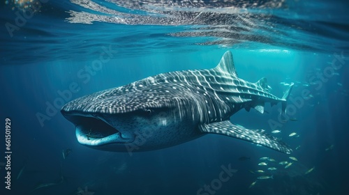 Whale shark big fish in the sea