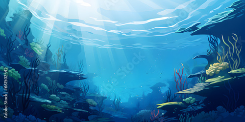 The under water scenery  background photo