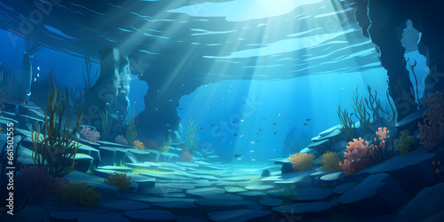 The under water scenery  background photo