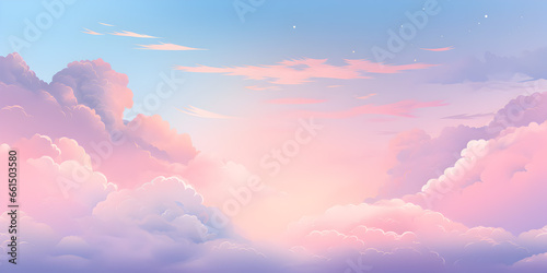 Colorful pastel cloud sky background