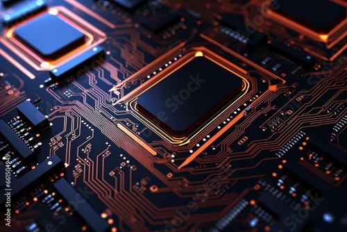 digital mainboard chipset microprosessor digital technology futuristic ai intelligent network engineering core data curcuit abstract hardware integrate microship technology background