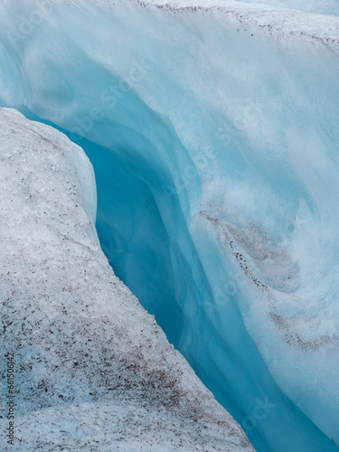 crevasse in glacier