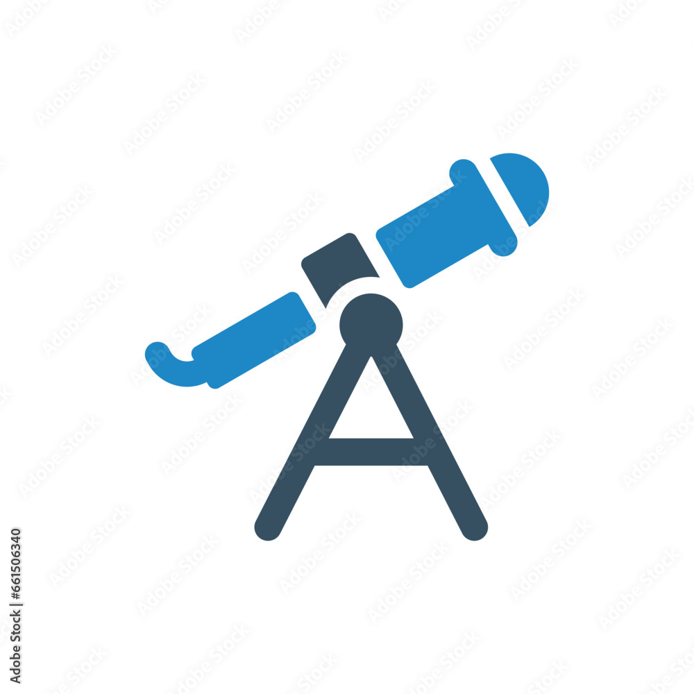 Telescope, astronomy icon vector illustration Telescope, astronomy icon vector illustration