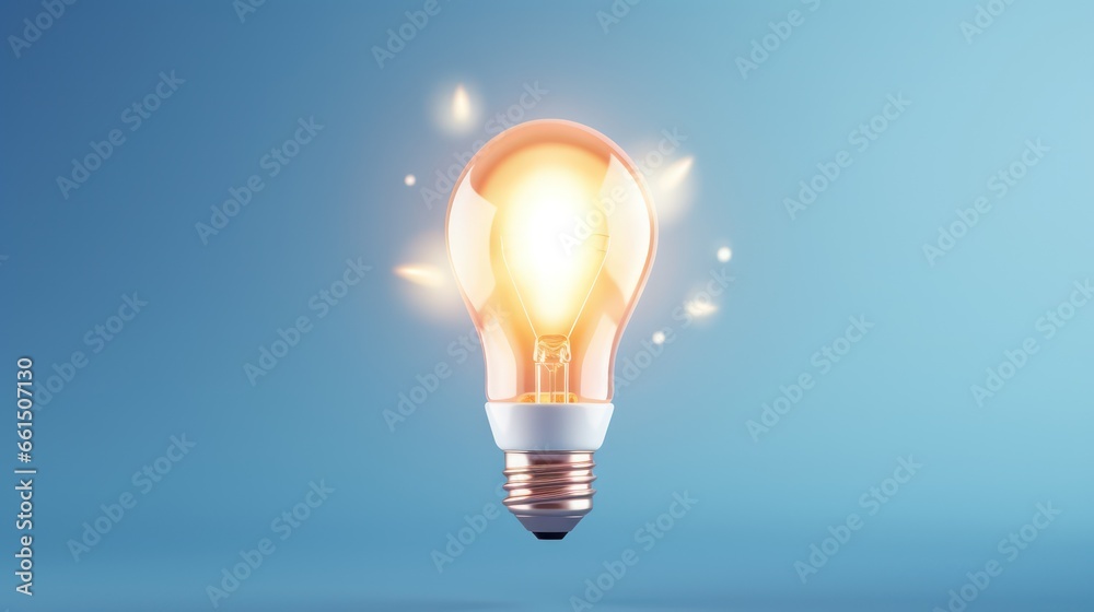 Imagination concept. Light bulb with sparkles. Imagination concept. Light bulb with sparkles.