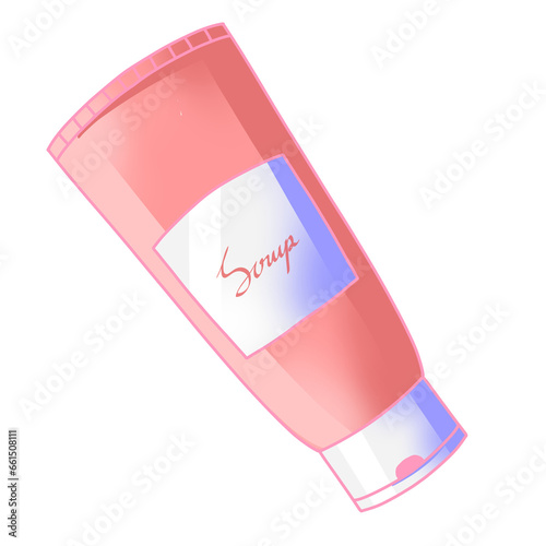 Scrup cleanser illustration png transparent background photo