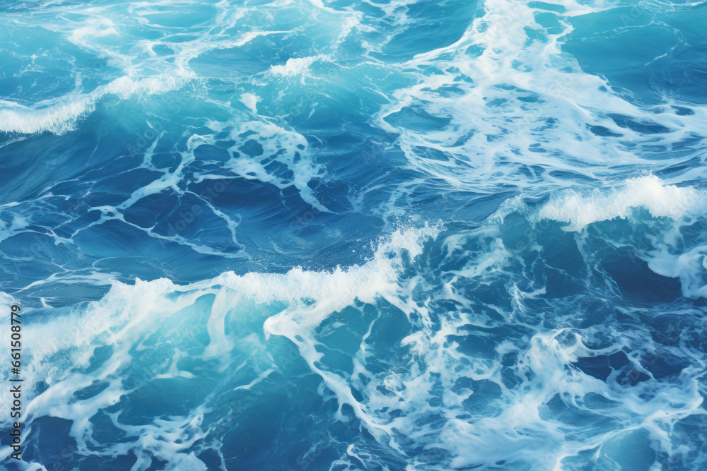 waves in the ocean.