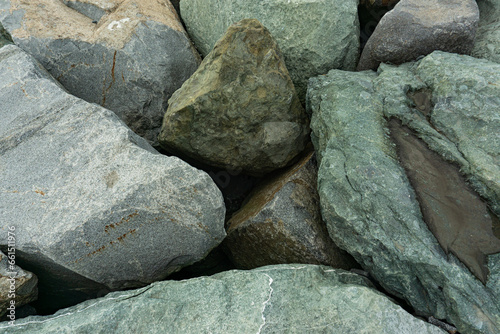 Textured Background of Shoreline Stones