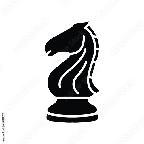 chess horse icon logo element, chess horse business logo template, chess horse business icon
