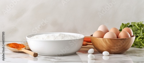 Wallpaper Mural Kitchen utensils on counter in professional cooking space With copyspace for text Torontodigital.ca