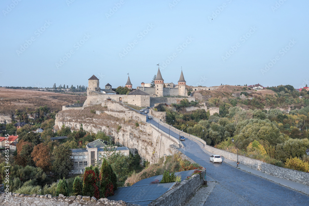 Kamyanets Podolsk Castle, beautiful photo postcard