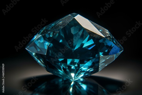 Blue diamond. Generative AI