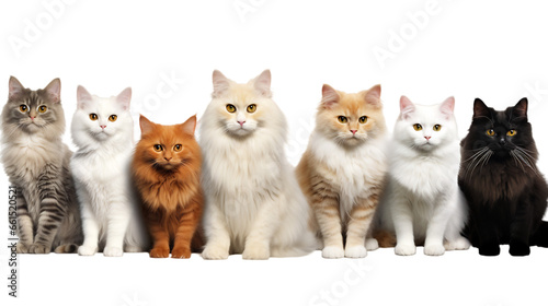 Cats, Group, Isolated, Transparent, Background, Felines, Kittens, Pets, Domestic, Cute, Adorable, Playful, Paws, Fur, Whiskers, Clowder, Collection, Animal, Furry, Whiskers, Tabby, Siamese, Ginger photo