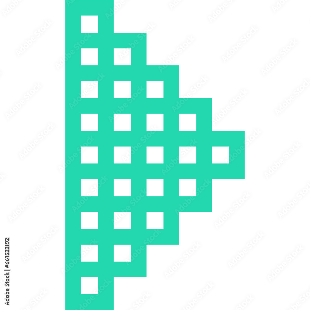 Pixelated Arrow Shape