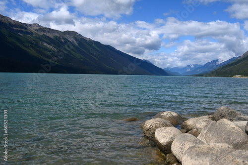 Fototapeta Naklejka Na Ścianę i Meble -  Landscape of Canada with Fraser River. British Columbia landscape