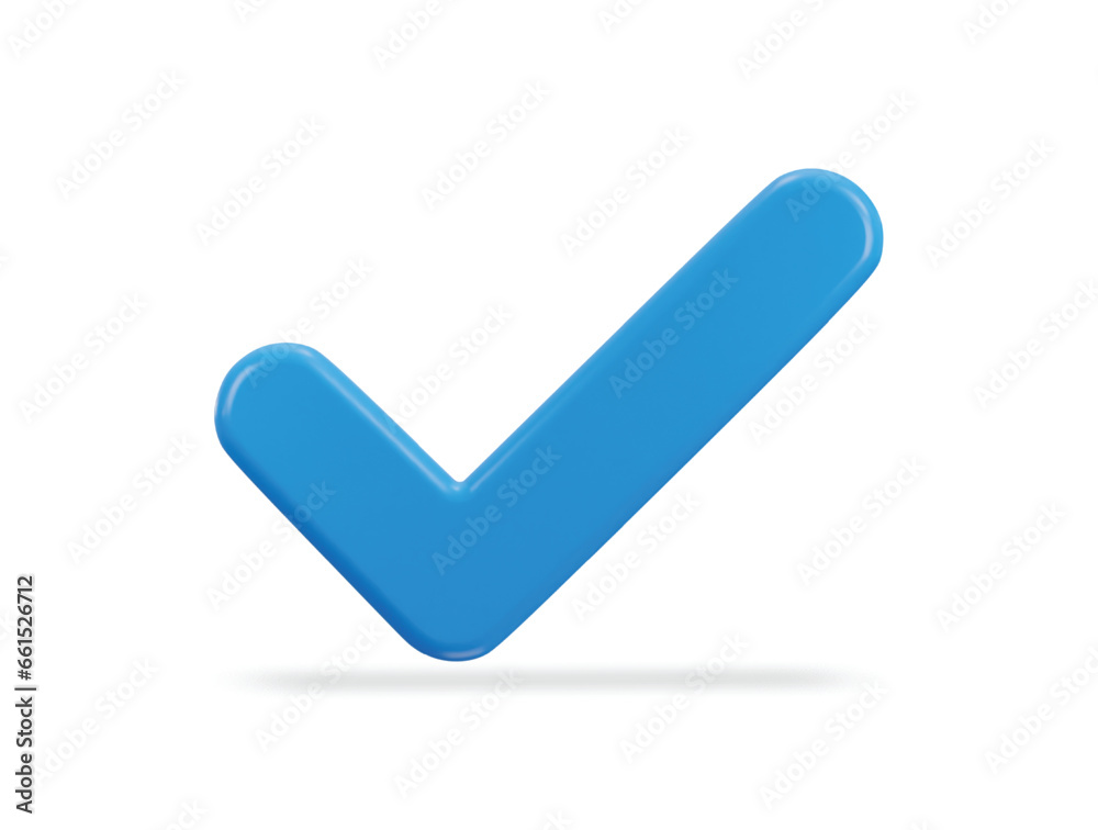check mark 3d verified icon vector illustration check mark 3d verified icon vector illustration