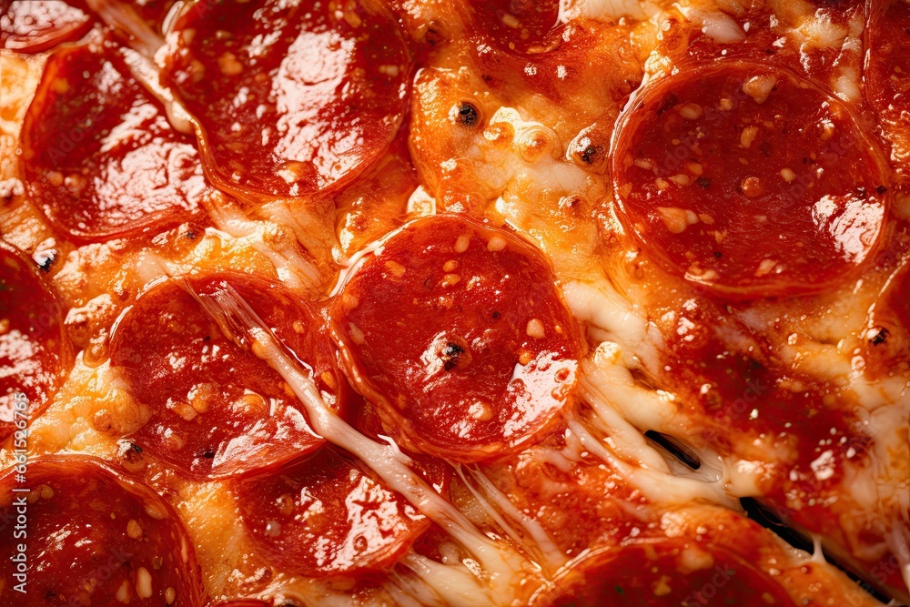 Macro texture of pepperoni pizza. food background Macro texture of pepperoni pizza. food background