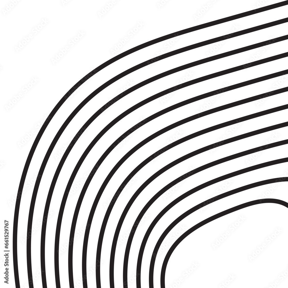 Obraz premium Monoline Aesthetic Element