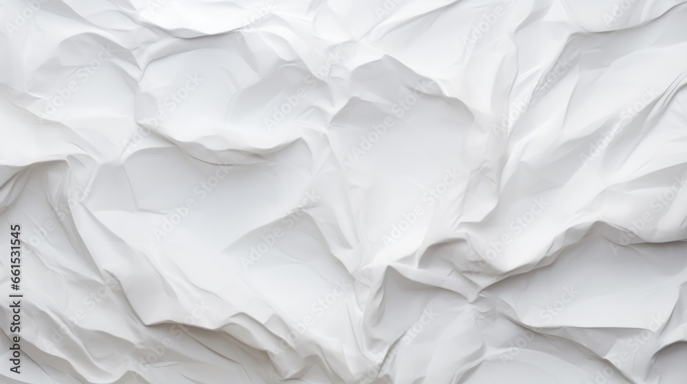 Clean white paper, wrinkled, abstract background. Clean white paper, wrinkled, abstract background.