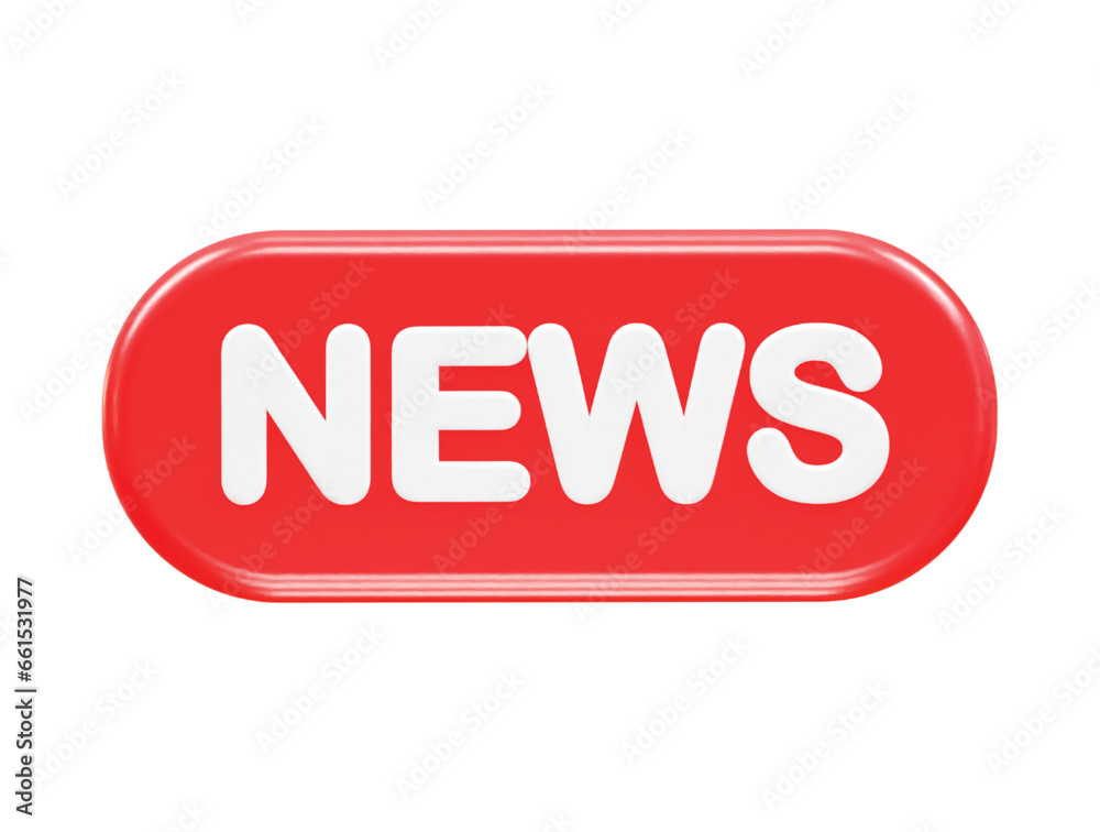 News live icon rendering 3d illustration element News live icon rendering 3d illustration element