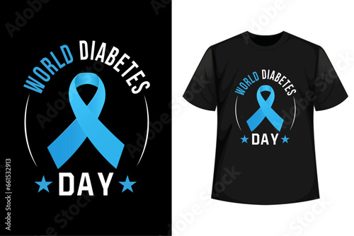 World diabetes day, diabetes t shirt design vector for print 